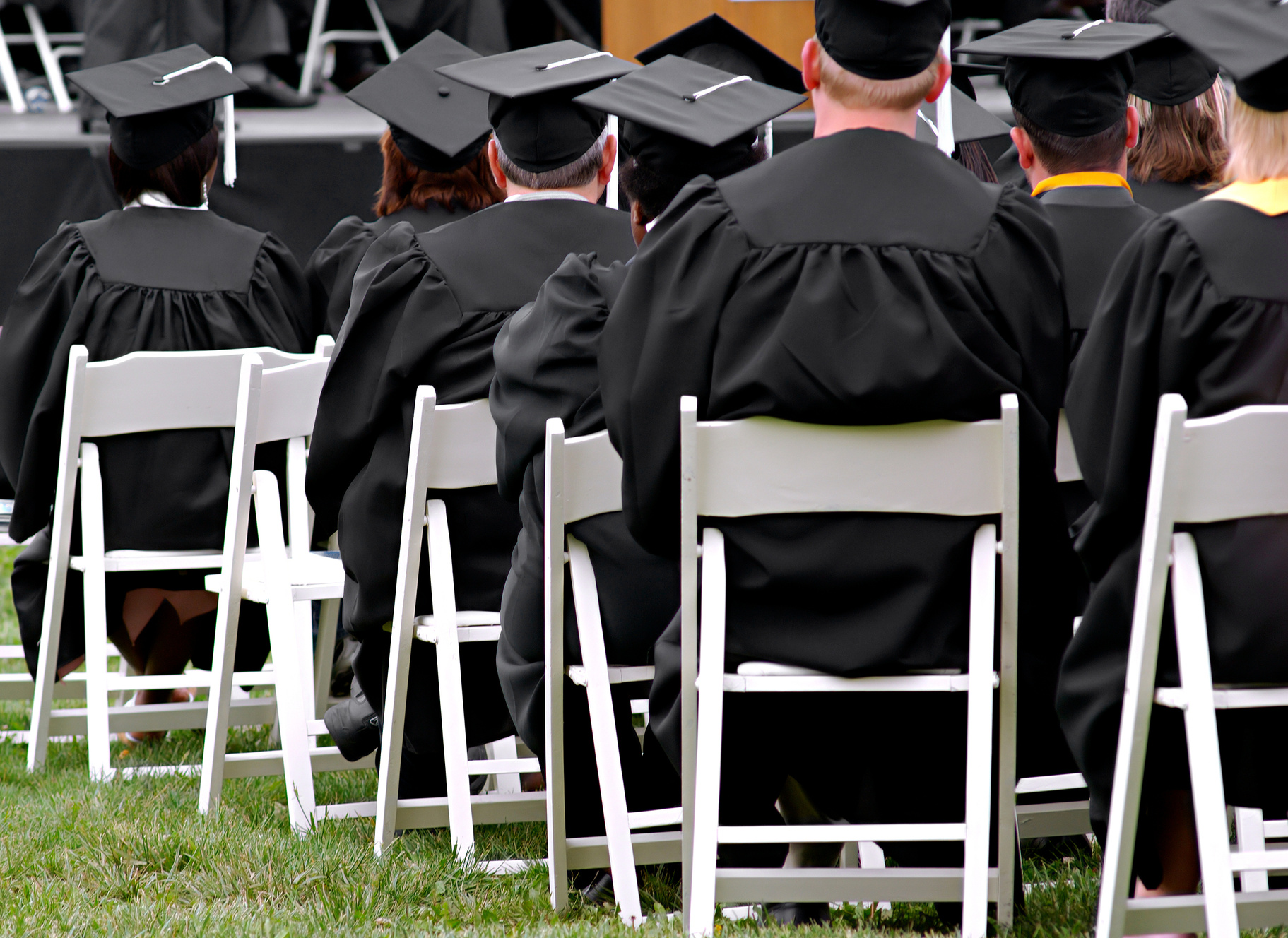 graduating class at commencement